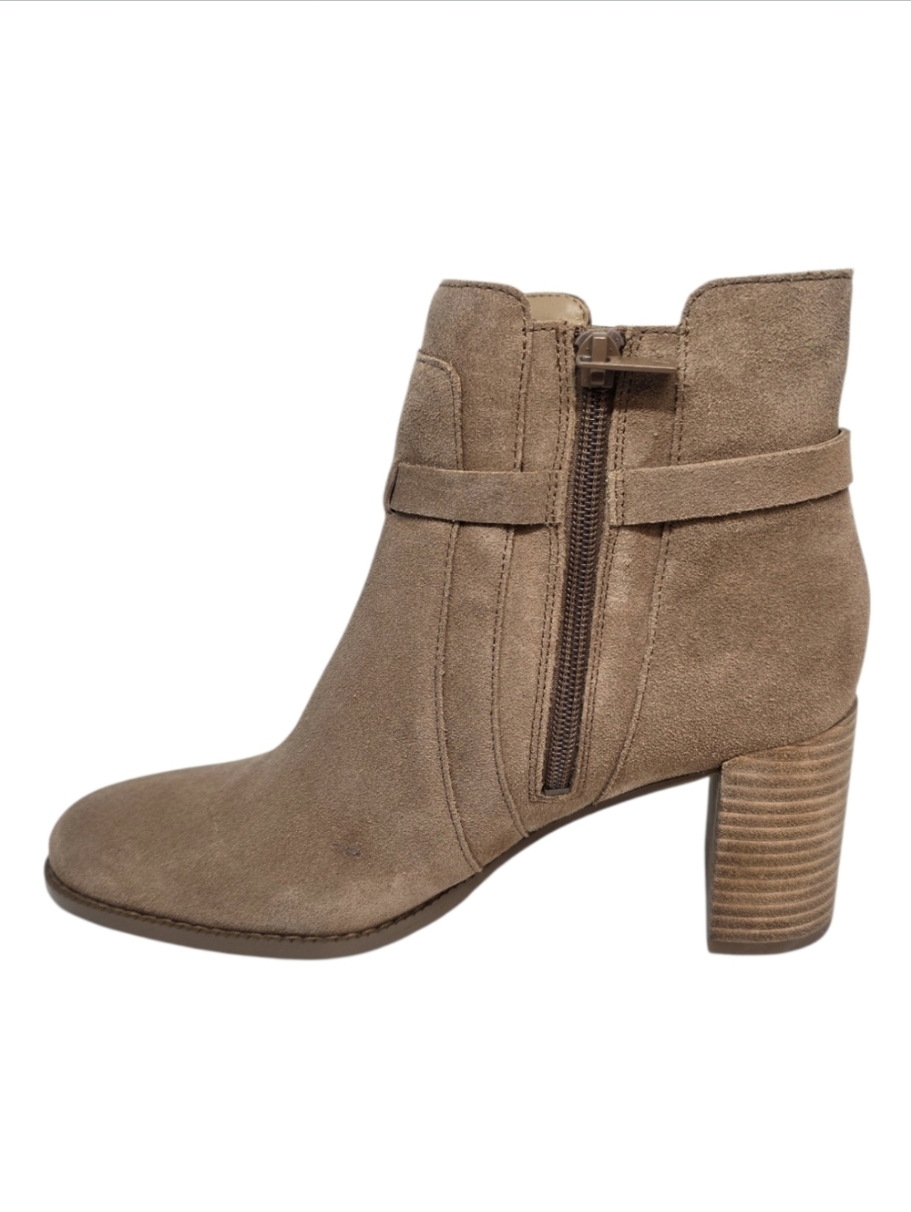 Vionic Vivette Suede Block Heel Bootie - Picture 2 of 4